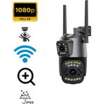 ATAsoft 4 Mp Hd Ip Kamera Wifi Özellikli Hareket Takipli Gece Sensörlü Çift Lensli Güvenlik Kamera Blm-50