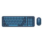ATAsoft Bkb6 Ev Ofis Iş Yeri 2.4 Ghz Daktilo Kablosuz Klavye Mouse Seti - Koyu Mavi