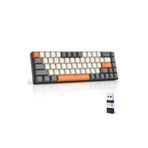 ATAsoft ELEKTRONİK Since 2021 K68 Red Switch Kablosuz Bluetooth Mekanik Oyuncu Klavyesi Hotswapp Oyun Klavyesi