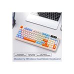 ATAsoft ELEKTRONİK Since 2021 M96 Klavye Bluetooth/2.4g Kablosuz Klavye Işıklı Usb Type-c Kablolu Şarj Gösterge Panelli