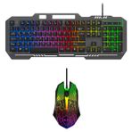 ATAsoft Rainbow Oyuncu Klavye Mouse Seti USB Girişli Kablolu 2in1 Gaming Set Bkb9