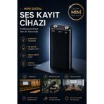 AtaTechs Mini Dijital Ses Kayıt Cihazı | 24 Saate Kadar Kayıt | Ses Algılamalı Taşınabilir Ses Kaydedici | USB Aktarım Destekli