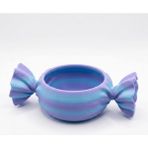 Atatuğ Hediyelik Büyük Şeker Şeklinde Lila Turkuaz Dekoratif Kase – Eğlenceli ve Renkli Hediye Deneyimi - 1 Adet - 26,8 cm x 8,1 cm