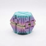 Atatuğ Hediyelik Gradient Renkli Infinity Cube: 3D Baskı Sonsuz Döngü Fidget Oyuncak - Çok Renkli