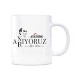 Atatürk Anıyoruz Arıyoruz Kupa Bardak