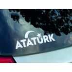 Atatürk Ay Yıldız Türk Bayrağı Sticker 00884