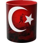 Atatürk Baskılı Kupa - Kırmızı