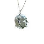 Atatürk Büst Figürlü Metal Unisex Kolye