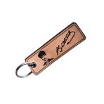 Ataturk Deri Anahtarlik - Arma - Leather Key Holder