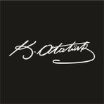 Atatürk Imza Sticker - Renkli - STANDART