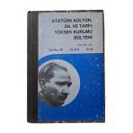Atatürk Kültür, Dil Ve Tarih Yüksek Kurumu Bülteni Ocak Mayıs 1995 Cilt: Vııı Sayı: 23-24 (İkinci El)