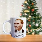 Atatürk Porselen Kupa 411 Beyaz GHSTBSTRKP0532