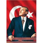 Atatürk Poster Bayrak 200X300