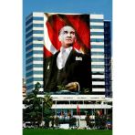 Atatürk Poster Bayrak 600X900 Raşel *