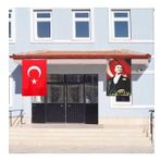 Atatürk Posteri ve Türk Bayrağı Raşel Kumaş 100x150 cm -5