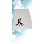 Atatürk Siluet Baskılı Ham Bez Kapak 13X21 cm Çizgili Defter – Lastikli Premium Ajanda