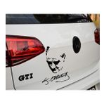 Atatürk Silueti ve İmzası Oto Sticker Etiket Bagaj kapağı