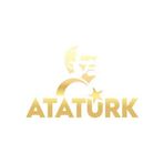 Atatürk Türk Bayrağı Sticker 17X17 Cm Gold