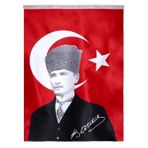Atatürklü Bayrak 200X300cm 2X3m Atalı Türk Bayrağı