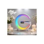 Atay Garage RGB LED Işıklı Kablosuz Şarjlı Akıllı Masa Saati – Gece Lambası & Alarm Özellikli