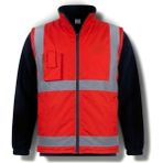 Atb Mont/yelek Iş Güvenliği - Kırmızı - 2XL