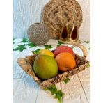 Atbyhome Hasır Rattan Ekmeklik Dikdörtgen Ekmek Sepeti 22x17 cm