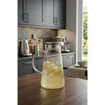 Atbyhome Limonata ve Detoks Sürahisi 1800 ml - Isıya Dayanıklı Borosilikat Cam Karaf
