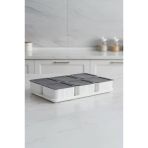 Atbyhome Valverdi - 6'Lı 13 Parça Plastik Kahvaltılık Kahvaltı Seti Sunum Seti Gri Görünüm