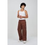 Ategewear Y2K Unisex Paraşüt Pantolon/eşofman Altı - 0-Kahverengi - M - L