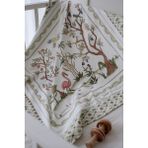 Atelier Babbi Çift Taraflı Bebek Battaniyesi - İlkbahar 80 x 80 cm Pamuk Malzeme ile Cilt Dostu - Yeşil - 0 - 2 Yaş