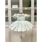 Atelier Des Reves Mint Gingham Elbise - 1 Yaş - Mint Yeşili