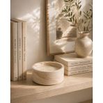 Atelier Lumira Alina - Mermer Desenli Beton Kase Mum - Kahverengi