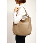 Atelier Terra Marea ESPIRION Hakiki Deri Kadın Tote Omuz Çantası | Kum Beji - 35cm(G)-35cm(Y)-10cm(E)