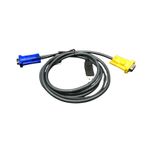 ATEN 2L-5202UP 1.8 M VGA USB KVM KABLOSU 3'Ü 1 ARADA SPHD (KLAVYE / MOUSE / VIDEO)