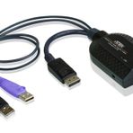 Aten USB DisplayPort Sanal Medya KVM Adaptörü, Smart Card Desteği<br> USB DisplayPort Virtual Media KVM Adapter with Smart Card Support