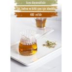 Ateş Avm Isıya Dayanıklı Ocakta Kullanmaya Uygun Lüks Borosilikat cam cezve 400 ml