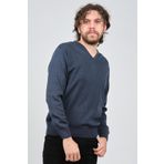Ateş Triko 6091026 İndigo Erkek Kazak
