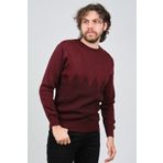 Ateş Triko 6091805 Bordo Erkek Kazak