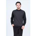 Ateş Triko 6092074 Siyah Erkek Kazak