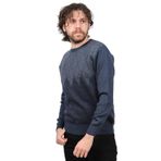 Ateş Triko Erkek Bisiklet Yaka Desenli Kazak 6091805 Indigo L