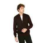 Ateş Triko Hakim Yaka Yün Hırka, XL, 806092024491, K.BORDO, Erkek