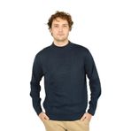 Ateş Triko Yarım Balıkçı Yaka Yün Kazak, L, 8060920211024, Indigo, Erkek