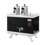 Ateşe 2 Demlikli Çay Kazanı Titanium Compact Dijital Gazlı/Elektrikli TCSGE02
