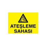 Ateşleme Sahası Uyarı Tabelası - 20x30 Alüminyum Kompozit Panel - PM6
