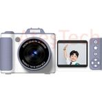 AteşTech Çocuklar Için Profesyonel Dijital Fotoğraf Makinesi Kamera – 48MP | 1080P Hd | Flip Ekranlı | 8x Zoom | Selfie Kamera - Lacivert