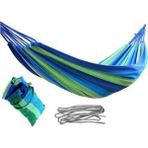 AteşTech Mavi-Yeşil 90x80 cm Bahçe Balkon Outdoor Kamp Salıncak Hamak