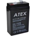 Atex 12 V 2.2 A 70x46x101 mm Dik Kare Akü