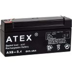 Atex 663055 AX6-3.4 6 V 3.4 Amper Yatık Akü
