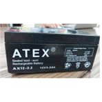 Atex Ax12-3.2 12 Volt - 3.2 Amper Aku (13.4X6.7x6.1cm)