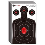 Atflbox Siluet kağıt hedef aralığı için, 17 x 25 inç hedef kağıt, iç ve dış mekanlar için, tabancalar, tabancalar, tüfekler, havalı tüfekler, pelet tabancaları, BB tabancaları için uygundur (25'li